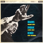 【オリジナル盤】　ライナーのブラームス/ハンガリー舞曲集、ドヴォルザーク/スラヴ舞曲集　英DECCA　3833　LP レコード