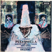 【オリジナル盤】　アンセルメのストラヴィンスキー/プルチネルラ　英DECCA　3833　LP レコード