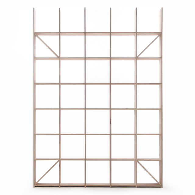 【送料無料】壁面レコード棚/縦7コマ×横5コマ×奥行350mm