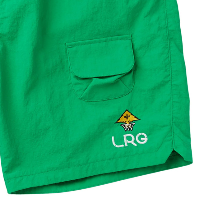 TURNOVER WOVEN SHORTS / KELLY GREEN