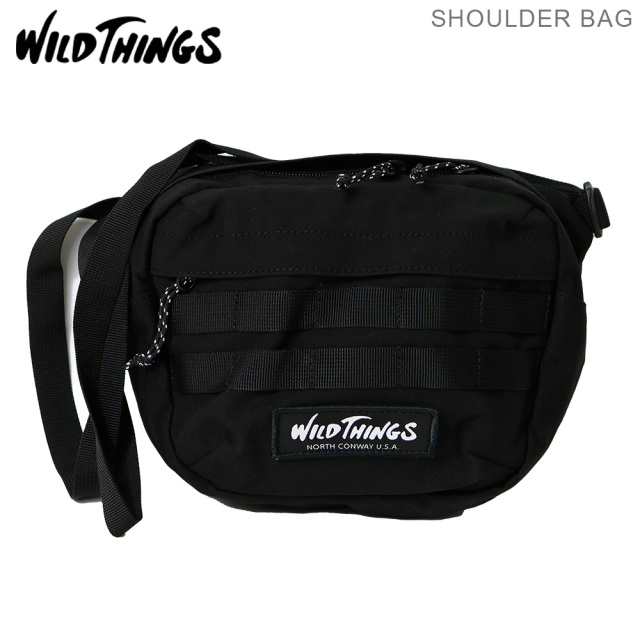 WILD THINGS ショルダーバッグ WT-380-3005-BLACK SHOULDER BAG / BLACK