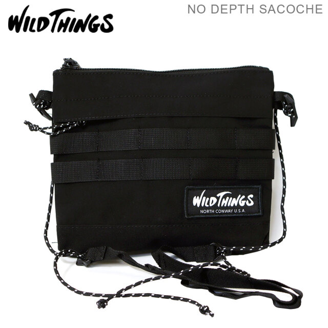 WILD THINGS サコッシュ WT-380-3006-BLACK NO DEPTH SACOCHE / BLACK
