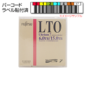 富士通 LTO Ultrium7 バーコード付 0160423-P