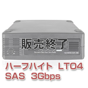 Tandberg Data LTO4 SAS HHシングルドライブ装置（外付） 3513