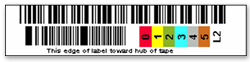 LTO2用ダブルバーコードラベル LT-D2
