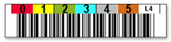 LTO4用バーコードラベル上 LT-T4