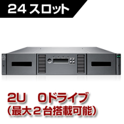 HP MSL2024 LTO4 テープライブラリー SC11 付属品多数 HP StoreEver MSL2024 テープライブラリ (24スロット/0ドライブ) (AK379B)