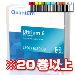 Quantum LTO Ultrium 6 バーコードラベル付 MR-L6MWL