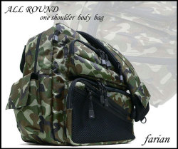 【farian】All-round迷彩柄ワンショルダーボディバッグ