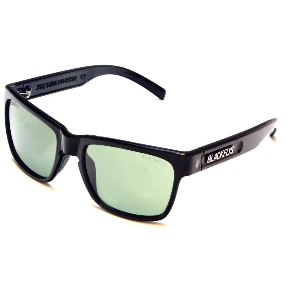 【BLACK FLYS/ブラックフライズ】FLY LIZARD SKIN【サングラス】BLACK/ PC G-15 GREEN POL