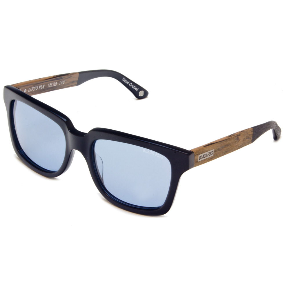 【BLACK FLYS/ブラックフライズ】LUCIO FLY  【サングラス】BLACK:BROWN WOOD / LIGHT BLUE