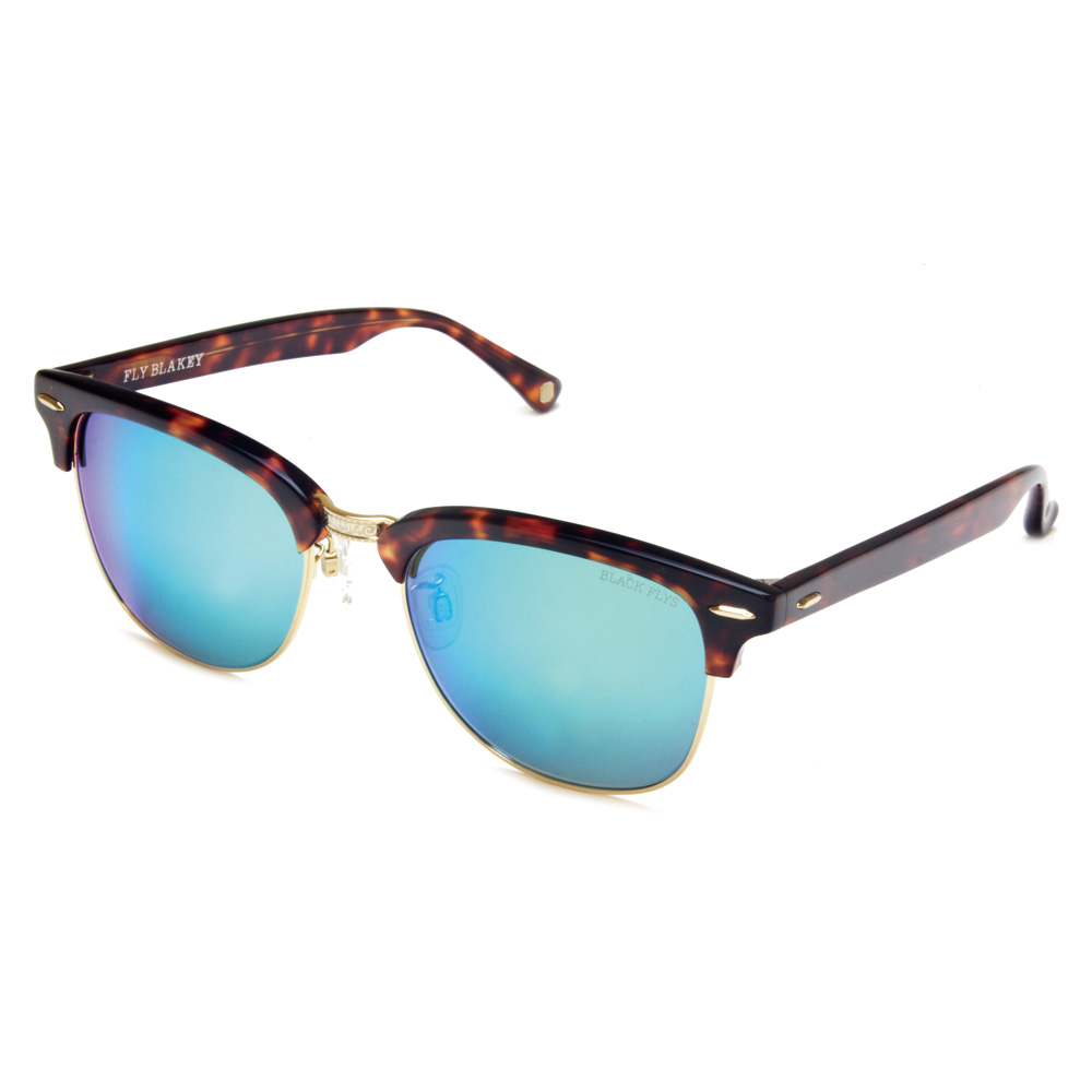 【BLACK FLYS/ブラックフライズ】FLY BLAKEY    【サングラス】HAVANA:GOLD / SMOKE GREEN REVO MIRROR