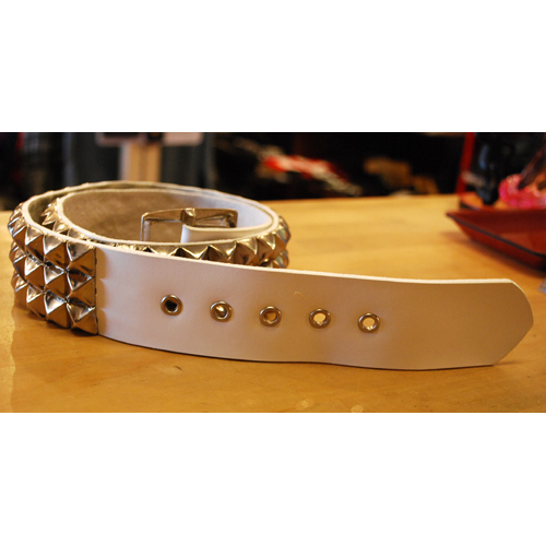 【IMPORT LA】THREE STUDS LEATHER BELT スタッズベルト