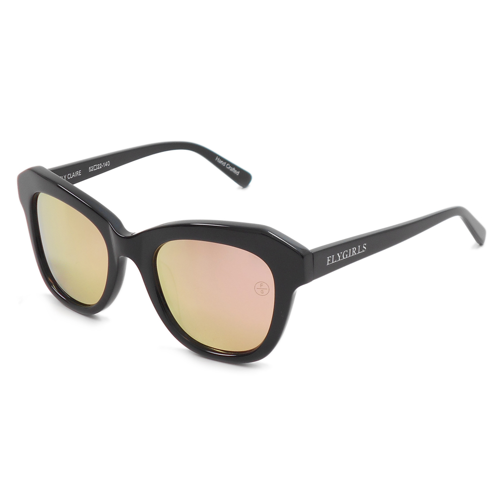 正規代理店【FLY GIRLS/フライガールズ】【BLACK FLYS/ブラックフライズ】FLY CLAIRE【サングラス】BLACK/PINK MIRROR【2018】【LADYS】【GIRLS】
