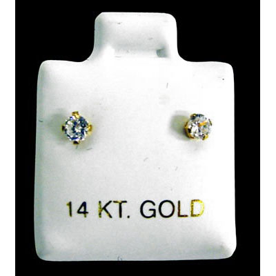 【14K GOLD】ZIRCONIA PIERCE(S)