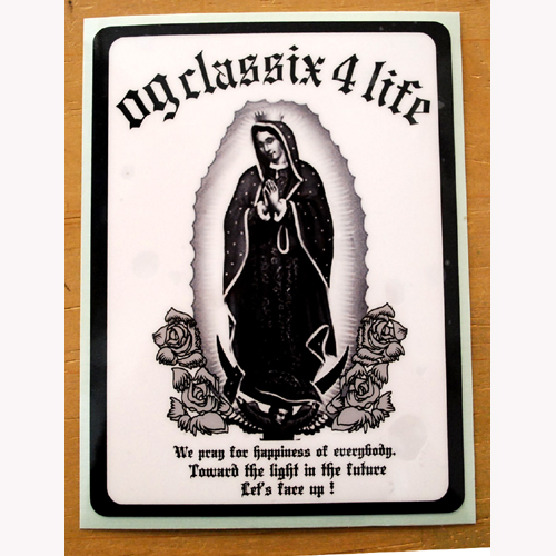 【メール便可】【OG CLASSIX】【オージークラシックス】 GUADALUPE 4LIFE STICKER 【ステッカー】