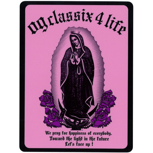 【メール便可】【OG CLASSIX】【オージークラシックス】 GUADALUPE 4LIFE STICKER 【ステッカー】