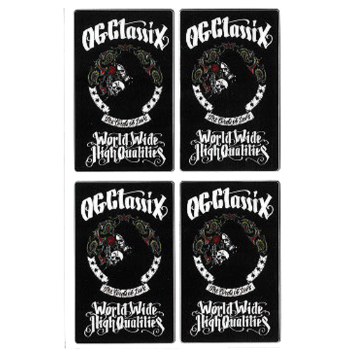 【OG CLASSIX】オージークラシックス TWO SKULL 4 STICKER  ステッカー