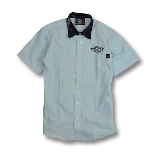 【OG CLASSIX/オージークラシックス】CROSS COLLAR SHORT  SLEEVE SHIRT【ブロード】【クロス】【シャツ】【半袖】