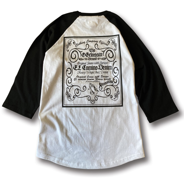 【OG CLASSIX/オージークラシックス】EL CANIMO DENIM TAG 3/4 RAGLAN TEE【ラグランスリーブ】