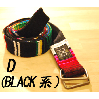 【OG CLASSIX】【オージークラシックス】SERAPE RAINBOW BELT【ベルト】【BLACK系】