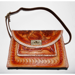 【MEXICO】メキシコ TOOLED LEATHER PURSE(SL431) バッグ