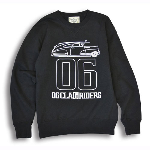 【OG CLASSIX/オージークラシックス】【CALRIDE/キャルライド】SIX RIDE SWEAT【スウェット】【トレーナー】【フリートライン】