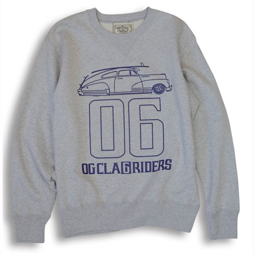 【OG CLASSIX/オージークラシックス】【CALRIDE/キャルライド】SIX RIDE SWEAT【スウェット】【トレーナー】【フリートライン】
