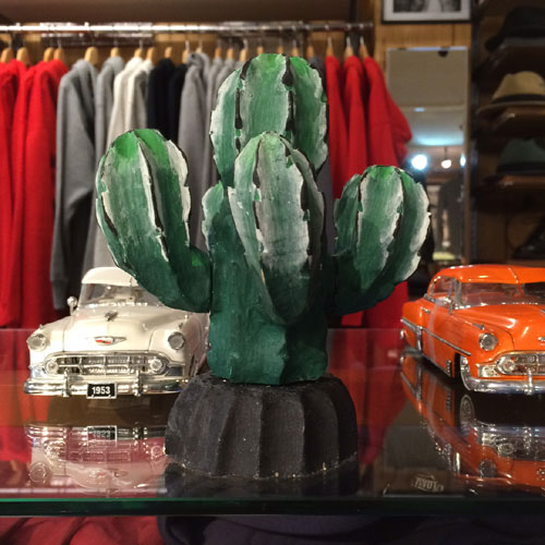【再入荷!!】【IMPORT-LA】WOOD CARVING CACTUS(XS)【サボテン】【カクタス】【ウッド】