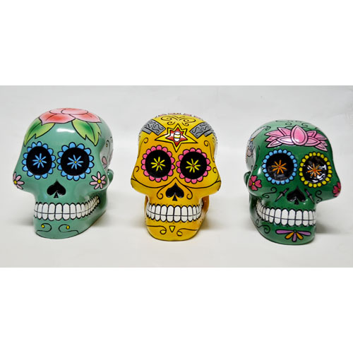 【再入荷!!】【IMPORT GOODS】SUGAR SKULL BANK(L)【貯金箱】【置き物】