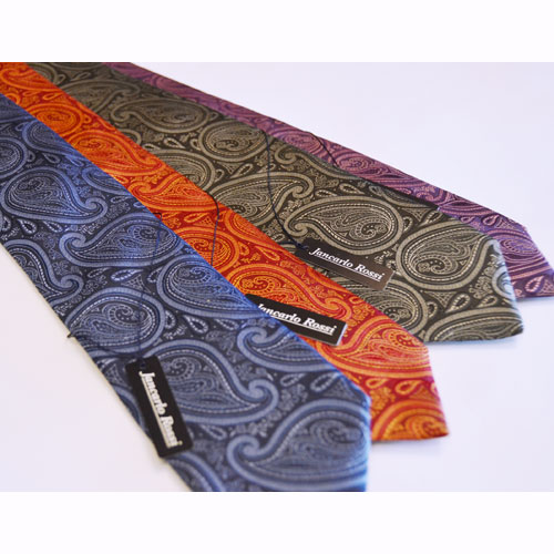 【JANCARLO ROSSI】ネクタイ【ペイズリー】【スーツ】【パーティー】【日本製】