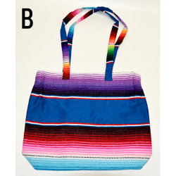 【MEXICO】メキシコ SERAPE BAG W ZIP TOP(B) バッグ