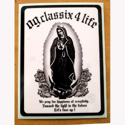 【メール便可】【OG CLASSIX】【オージークラシックス】 GUADALUPE 4LIFE STICKER 【ステッカー】