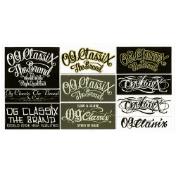 【メール便可】【OG CLASSIX】【オージークラシックス】 OG THE BRAND SMALLS STICKER(2) 【ステッカー】