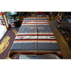 NEW WEST DIAMOND CENTER FALASA BLANKET【GRAY】【TEXAS】【ラグ】【ブランケット】