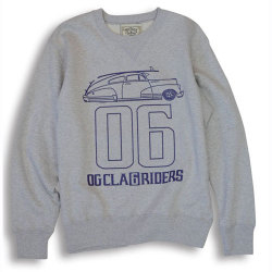 【OG CLASSIX/オージークラシックス】【CALRIDE/キャルライド】SIX RIDE SWEAT【スウェット】【トレーナー】【フリートライン】
