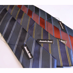 【JANCARLO ROSSI】ネクタイ【ボーダー】【スーツ】【パーティー】【日本製】