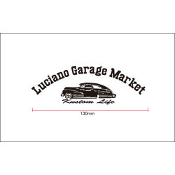 【メール便可】【Luciano Garage Market】LGM BOM STICKER(M) 【ステッカー】