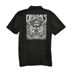 【OG CLASSIX/オージークラシックス】ORIGINALS WORK SHORT SHIRT【ワークシャツ】【スカル】【ローズ】