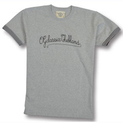 【OG CLASSIX/オージークラシックス】PEN SCRIPT TWO-TONE RIB TEE【半袖Tシャツ】【リブ】【スクリプト】