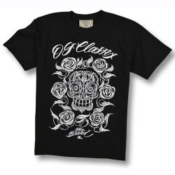 【OG CLASSIX/オージークラシックス】ROSE SKULL TEE【半袖Tシャツ】【スカル】【ローズ】【薔薇】