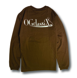 【OG CLASSIX/オージークラシックス】OG LOGO NEEDLE BLACK SERAPE POCKET 5.6oz. L/S TEE【Tシャツ】【長袖】【5.6oz.】