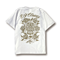 【OG CLASSIX/オージークラシックス】SKULL ROSE 6.2oz. S/S TEE【Tシャツ】【6.2oz】