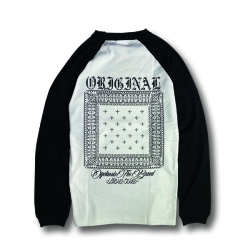 【OG CLASSIX/オージークラシックス】CROSS BANDANA  5.6oz RAGLAN L/S TEE【Tシャツ】【ラグラン】【5.6oz.】