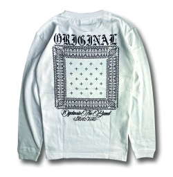 【OG CLASSIX/オージークラシックス】CROSS BANDANA 5.6oz. L/S TEE【Tシャツ】【長袖】【5.6oz.】