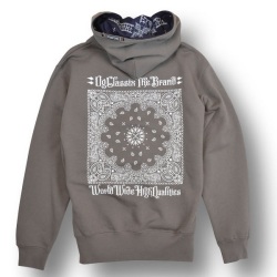 【OG CLASSIX/オージークラシックス】PAISLEY CROSS PULL HOOD【ジップフード】【パーカー】【クロス】