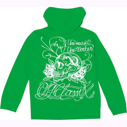 【OG CLASSIX】【オージークラシックス】MUZIC SKULL KIDS ZIP HOOD【キッズ】【ジップフード】