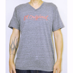 【OG CLASSIX/オージークラシックス】EL ORIGINAL NATURAL V NECK TEE【半袖VネックTシャツ】【カットソー】【ロゴ】