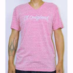 【OG CLASSIX/オージークラシックス】EL ORIGINAL NATURAL V NECK TEE【半袖VネックTシャツ】【カットソー】【ロゴ】