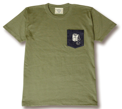 【OG CLASSIX/オージークラシックス】OKAYAMA-DENIM POCKET TEE【Tシャツ】【7.1oz】【ポケット】【デニム】